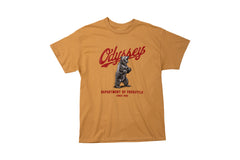 Odyssey Bear With Me Tee (Old Gold w/ Black + Red + White Ink)