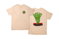 Odyssey Sewer Gas Tee (Natural w/ Gray + Green + Red Ink)