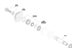 Odyssey Vandero Pro Front Hub Parts